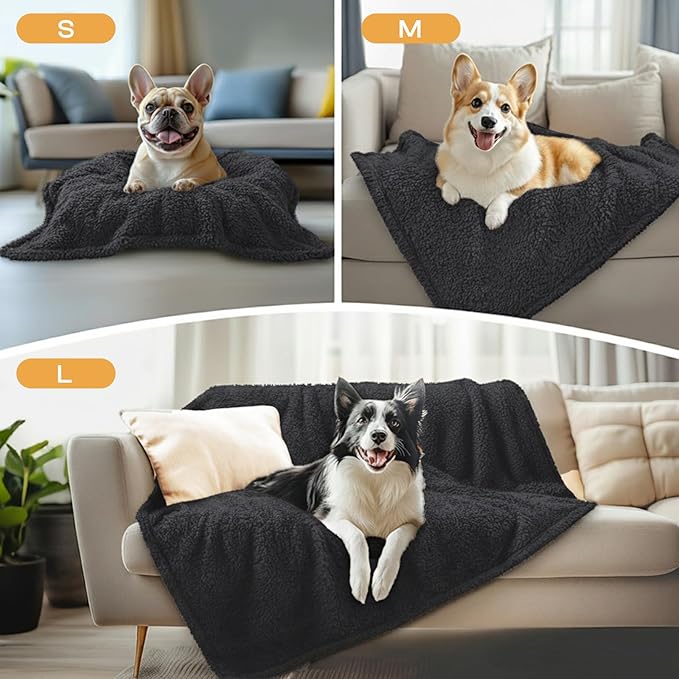 1 Pack 3 Calming Blankets Fluffy Premium Fleece Pet Blanket Soft Sherpa Throw - Image 3