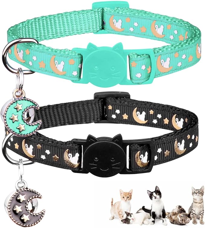 2Pcs Breakaway Cats Collars Cat Collars by Baeuppit