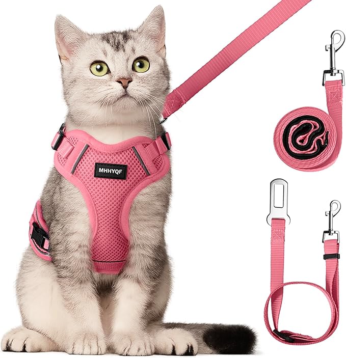 Cat Harness, Cat Harness and Leash Set, Soft and Breathable Vest by Unknown