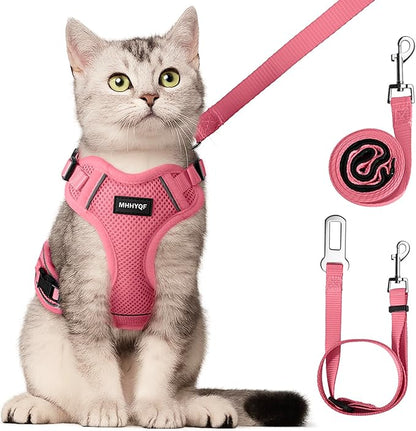 Cat Harness, Cat Harness and Leash Set, Soft and Breathable Vest by Unknown