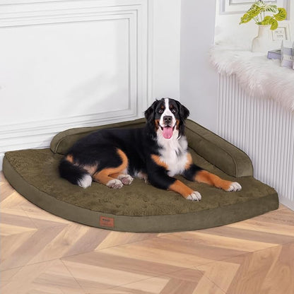 Large Orthopedic Dog Bed with Sides XXXL Dog Beds with Removable Washable Cover by Mekiy