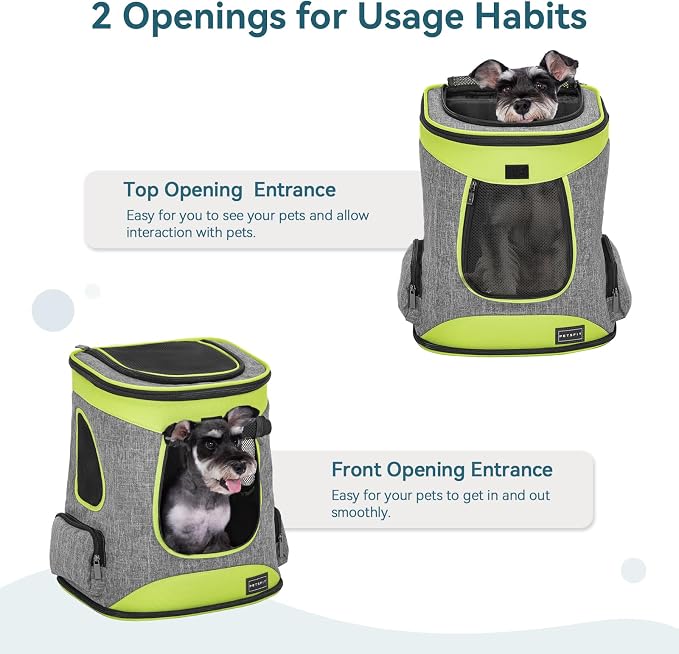 Petsfit Pet Backpack Carrier Easy-Fit Dog Travel Backpack Carrier - Image 5