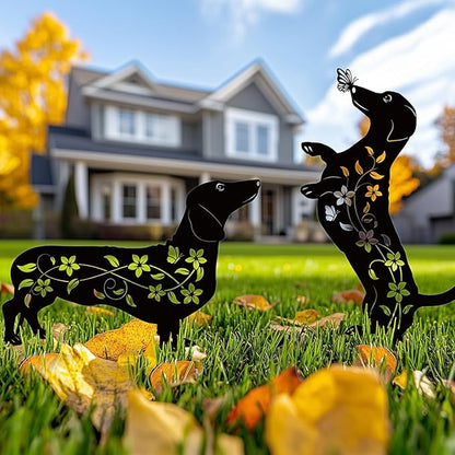 Dog Garden Decor for Outside, Dachshund Gifts for Dog Lovers, Rust Proof Metal - Image 6