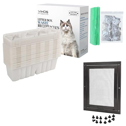 20-Pack Disposable Litter Box Waste Receptacles Compatible by VIKOSProducts