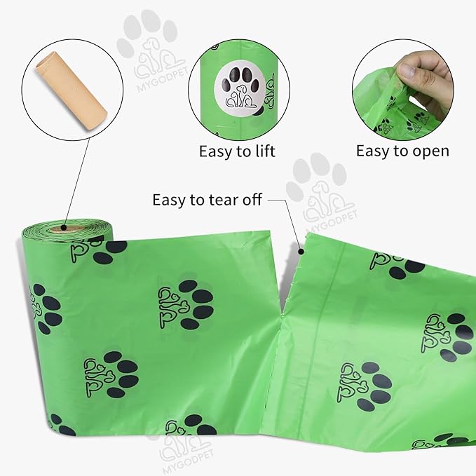 Dog Poop Bags Rolls 300 Count Biodegradable Poop Bags Refills - Image 5