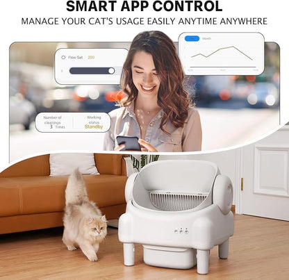 Self Cleaning Litter Box, Open Top Automatic Litter Box - Image 4