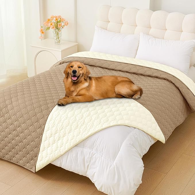 Smiry Waterproof Dog Bed Cover Blanket, Soft Reversible Pet Blanket, Washable by Smiry