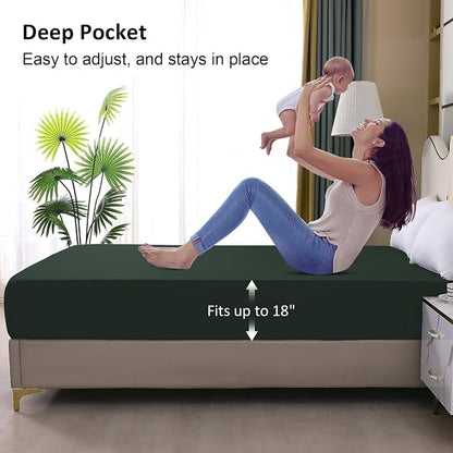 Queen Mattress Protector Waterproof, Fitted Sheet Style Breathable Mattress - Image 4