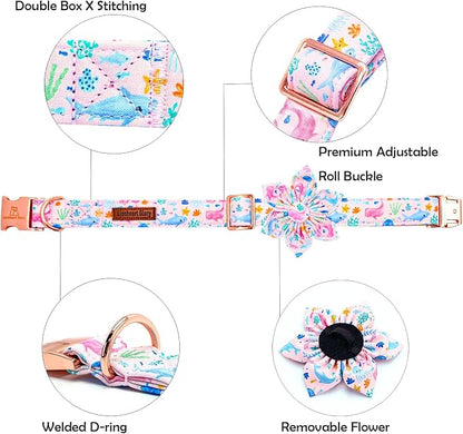 Lionheart glory Dog Collar Flower Collar Pink Dog Collars - Image 2