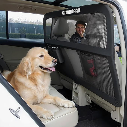 Dog Barrier for Car Back Seat & Cargo Area by CJYMMFAN