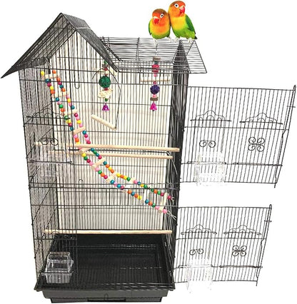 38-Inch Double Roof Top Large Flight Bird Cage by Mcage