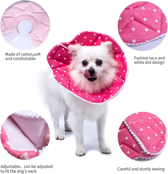 Adjustable Dog Cat Cone, Soft Recovery Cat Cone Collar, Dog Protective Collar - Image 3