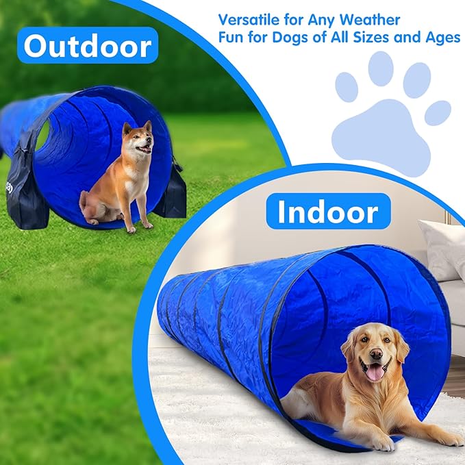Dog Agility Training Equipment Tunnel:JOPAVO 10 Foot Agility Tunnel - Image 3