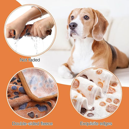 Chumia 18 Pcs Fleece Puppy Blanket Bulk, Soft Warm Pet Blanket - Image 3