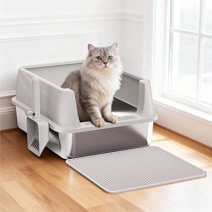 Henkelion Stainless Steel Cat Litter Box - Image 6