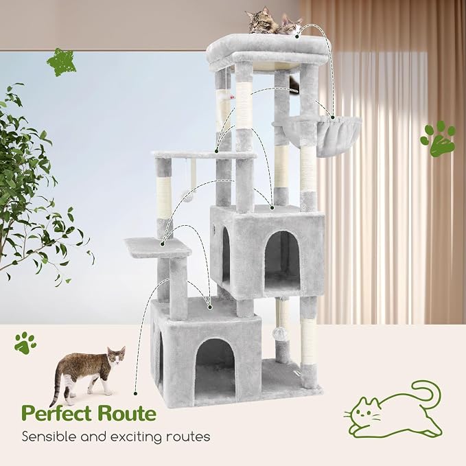 Globlazer Cat Tower for Indoor Cats, Heavy Duty Cat Trees for Large Adult Big - Image 7