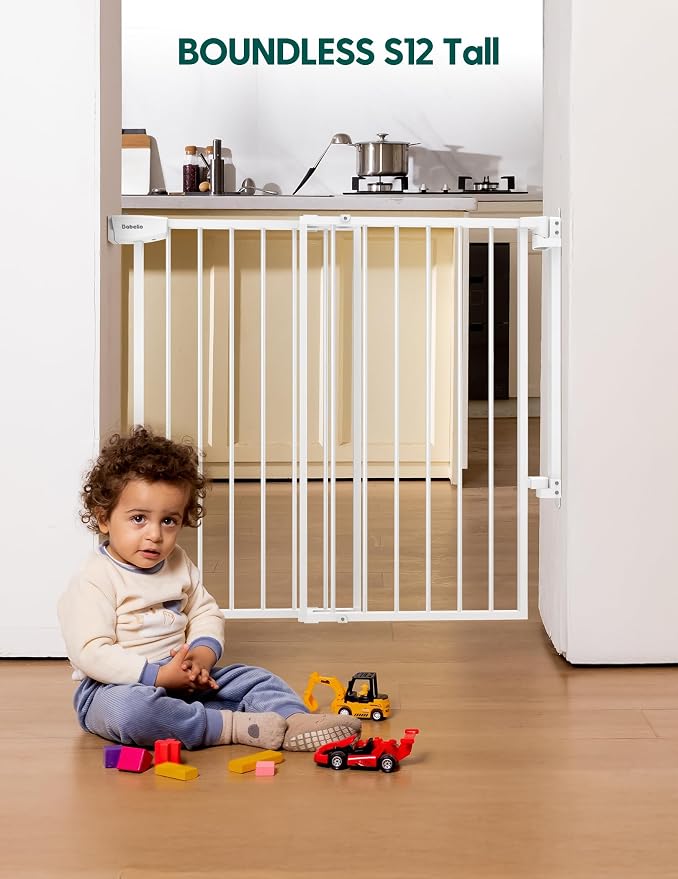 Babelio 34" Tall No Bottom Bar Baby/Dog Gate - Image 8