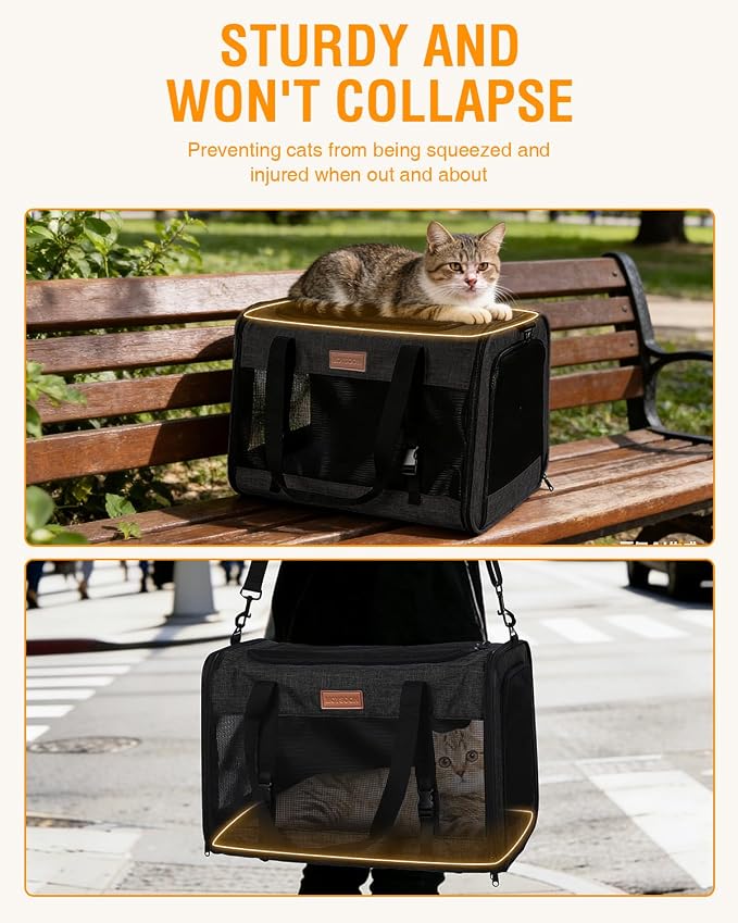 PETUX Large Pet Carrier for Large Cats ＆ Small Dogs - Image 5