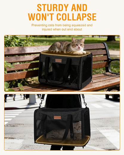 PETUX Large Pet Carrier for Large Cats ＆ Small Dogs - Image 5