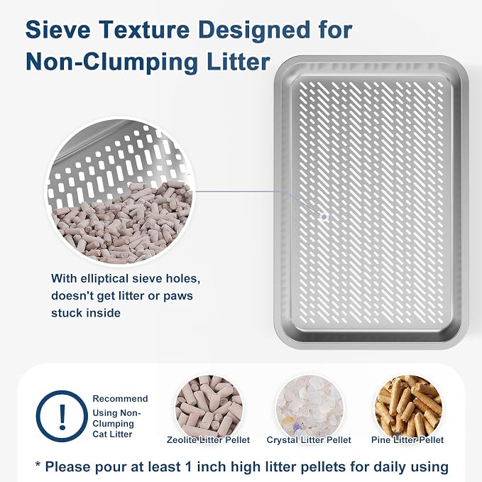 23.6''x16''x12'' Enclosed Stainless Steel Litter Box - Image 4