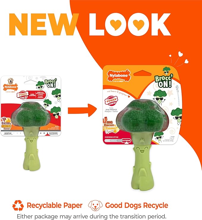 Nylabone Broccoli Power Chew Toy - Image 3