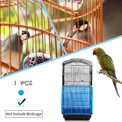 Daoeny Universal Bird Cage Cover, Adjustable Seed Feather Catcher, Soft Airy - Image 6