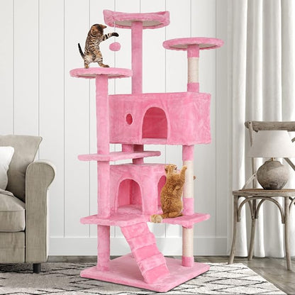 Cat Tree for Indoor Cats, Space Saving Cat Activity Center, Durable Pet Play - Image 7