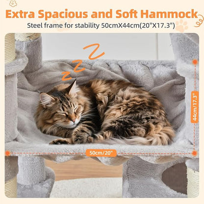 Taoqimiao Cat Tree 71-Inch, Cat Tower - Image 4