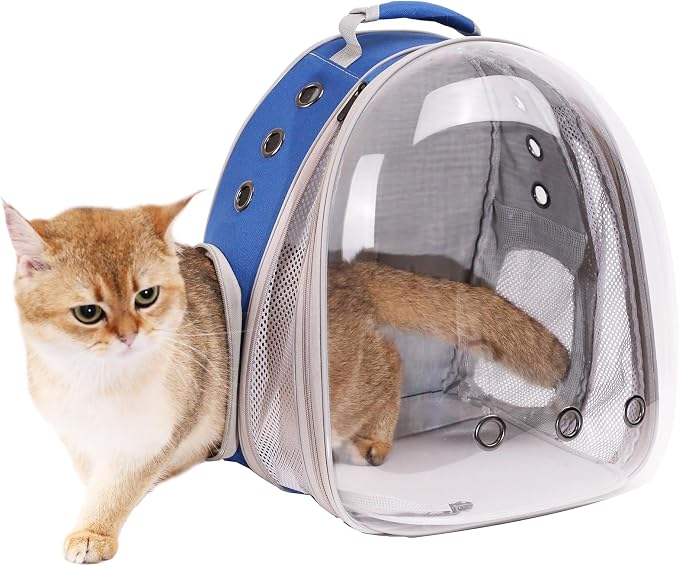 Front Expandable Cat Backpack Carrier, Fit up to 20 lbs, Space Capsule - Image 6