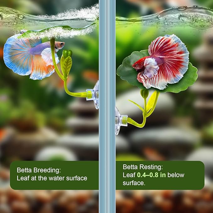 5PCS Betta Hammock & Fish Toys Set, Soft Aquarium Decor Plastic Plants that - Image 4