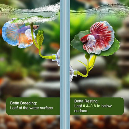 5PCS Betta Hammock & Fish Toys Set, Soft Aquarium Decor Plastic Plants that - Image 4
