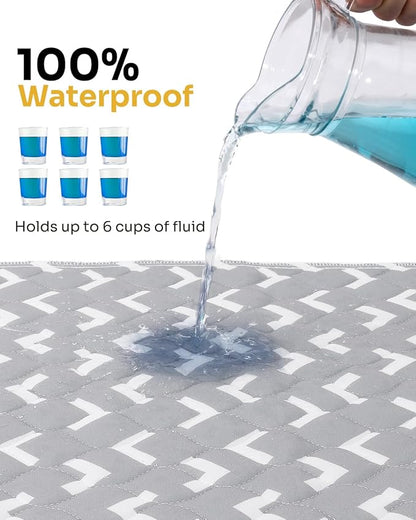 Non-Slip Bed Pads for Incontinence Washable, Waterproof Bed Pads, Bed Wetting - Image 4