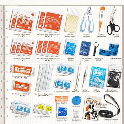 EVERLIT Pet Medic First Aid Kit | 95 Pcs Vet-Approved Medical, Outdoor & - Image 2