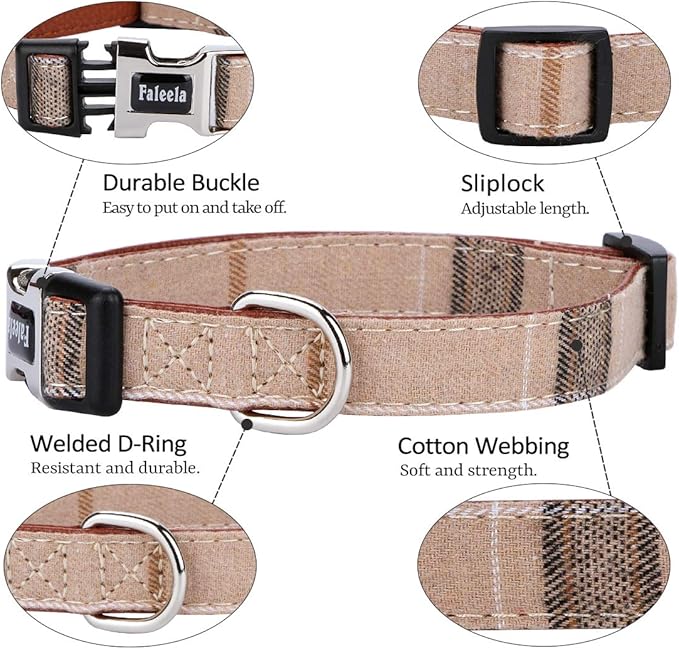 Faleela Soft &Comfy Bowtie Dog Collar, Detachable and Adjustable Bow Tie Collar - Image 2