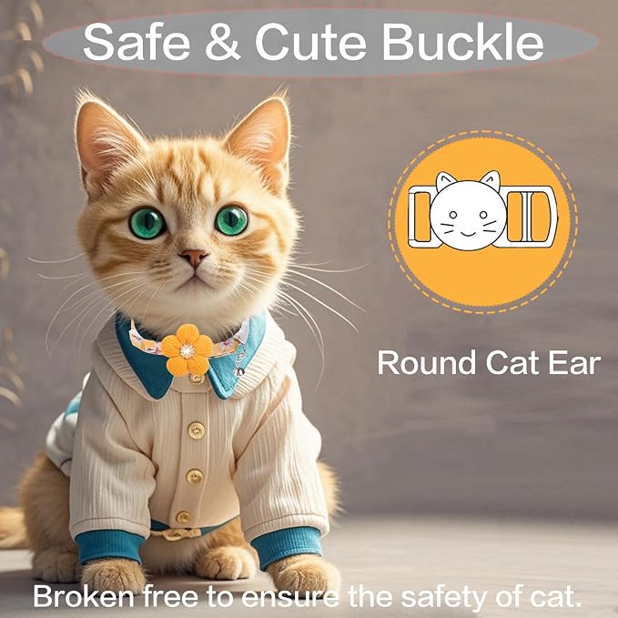 Cat Collar, HYQHYX Breakaway Kitten Collar - Image 3