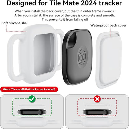 DDJ 2-Pack Dog Collar Holder for Tile Life360 Mate 2022 Tracker, Waterproof - Image 6