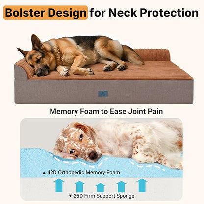 Veehoo Orthopedic Dog Bed for Large Senior Dogs, 7 Inch Thick XXL Memory Foam - Image 3