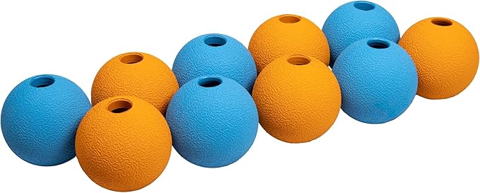 Amazon Basics Interactive Bouncy Durable Rubber Dog Toy Balls, 2.5 inch by AmazonBasics
