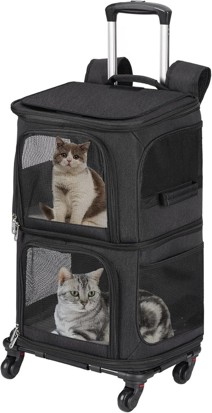 Double Pet Carrier Backpack by VOISTINO