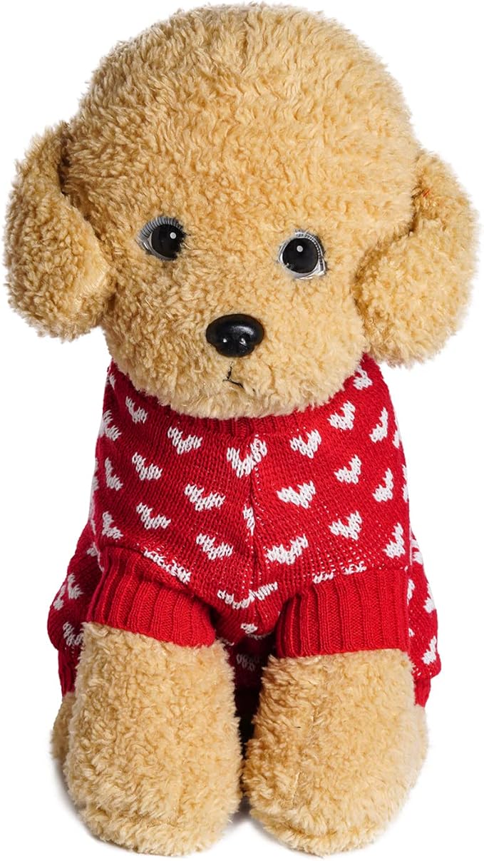 Dxhycc Dog Knitted Sweater Dog Heart Sweater Puppy Sweater Warm Soft Pet - Image 5