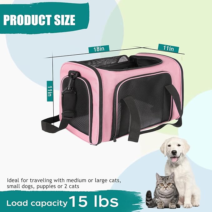 Top tasta Dog Cat Carrier Pet Carriers - Image 2