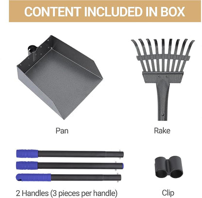 Heeyoo Dog Pooper Scooper, Dog Poop Tray and Rake Set, Pet Waste Removal Scoop - Image 5