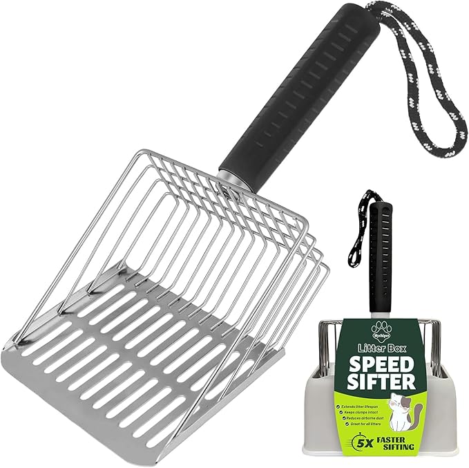 Efficient Metal Cat Litter Scoop- Stainless Steel Cat Litter Scooper by Unknown