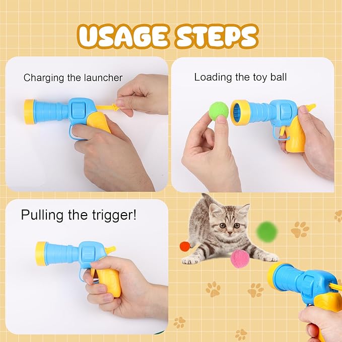 50Pcs Cat Toys Pom Pom Balls - Image 4
