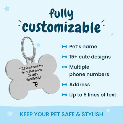 PawFurEver Custom Engraved Pet ID Tag – Personalized Dog Name Tag - Image 3