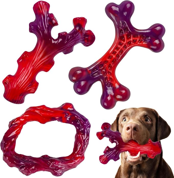 3 Pack Indestructible Dog Chew Bones by Frienhund