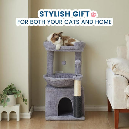 Cat Tree for Indoor Cats, 32 Inch Tall Cat Tower - Image 8