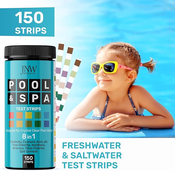 Pool Test Strips 8-in-1, 150 Quick and Accurate Pool and Hot Tub Test Strips - Image 2