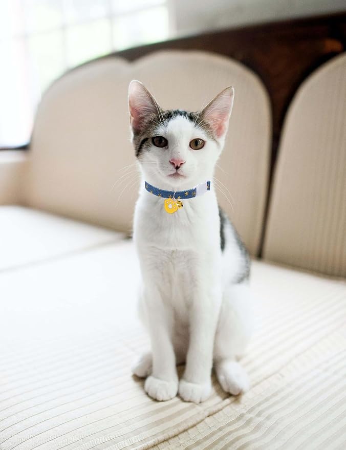 Cat Collar Breakaway with Bells, 3 Pack Safety Adjustable Pet Collars - Image 6