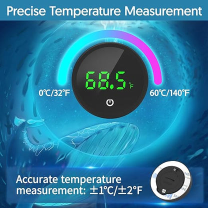 QZQ Fish Tank Thermometer Aquarium Thermometer Wireless Touch Stick Digital - Image 4